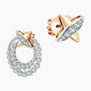 Woven Antler Solitaire Earrings